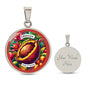 Grenada - Home of Nutmeg Customizable Circle Pendant Necklace