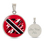Trini And Proud Customizable Circle Pendant Necklace