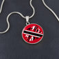 Trini And Proud Customizable Circle Pendant Necklace