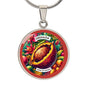 Grenada - Home of Nutmeg Customizable Circle Pendant Necklace