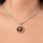 Grenada - Home of Nutmeg Customizable Circle Pendant Necklace