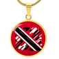 Trini And Proud Customizable Circle Pendant Necklace