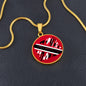 Trini And Proud Customizable Circle Pendant Necklace