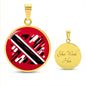 Trini And Proud Customizable Circle Pendant Necklace
