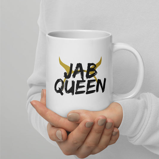 Jab Queen White Glossy Mug