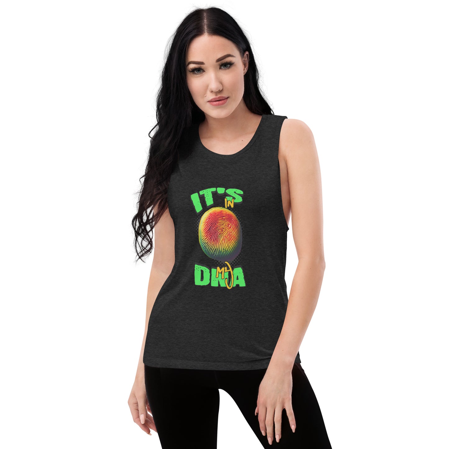 It's In My DNA Grenada Thumbprint Women's Muscle Tank