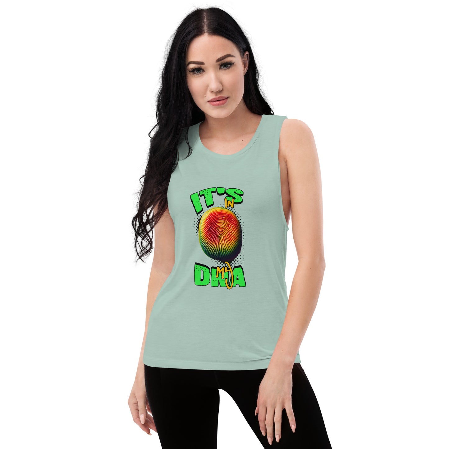 It's In My DNA Grenada Thumbprint Women's Muscle Tank