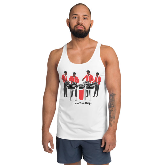 4 Men Playing Pan Men's Tank Top