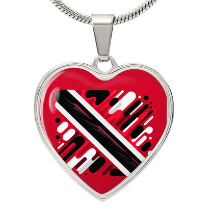 Trini And Proud Customizable Heart Pendant Necklace