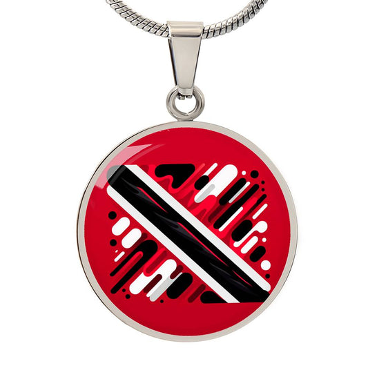 Trini And Proud Customizable Circle Pendant Necklace