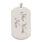 Festive Drumming Scene Customizable Military Dog Tag