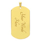 Festive Drumming Scene Customizable Military Dog Tag