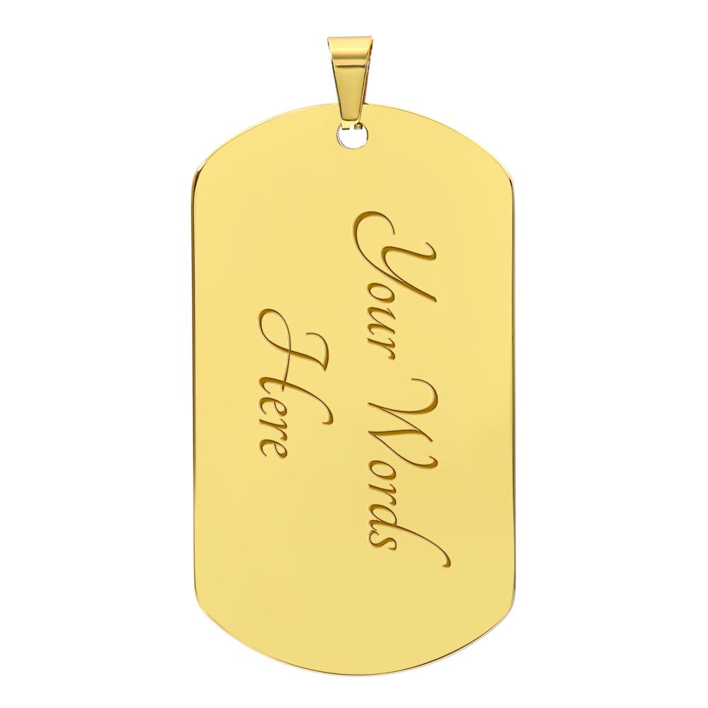 Festive Drumming Scene Customizable Military Dog Tag