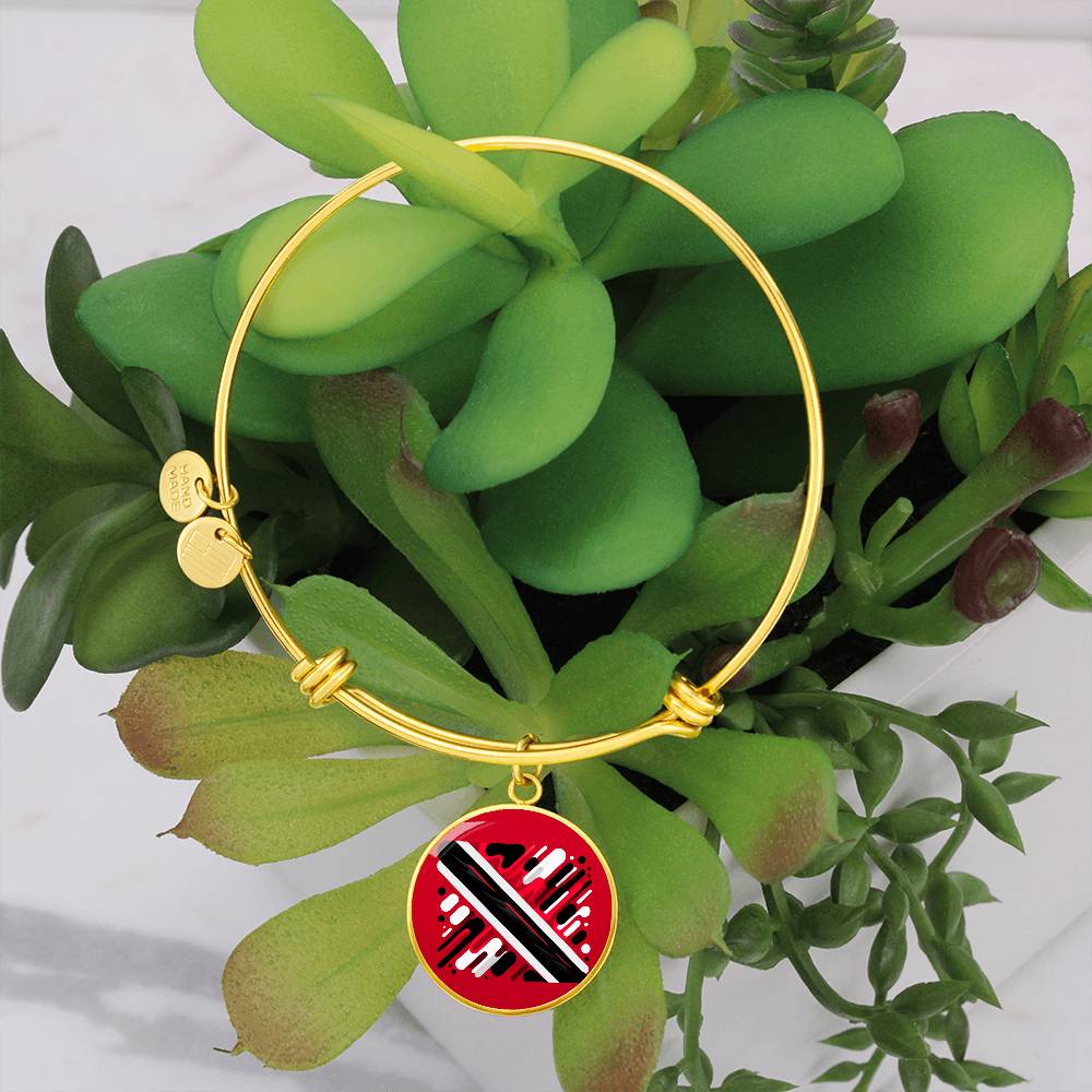 Trini And Proud Customizable Circle Bangle