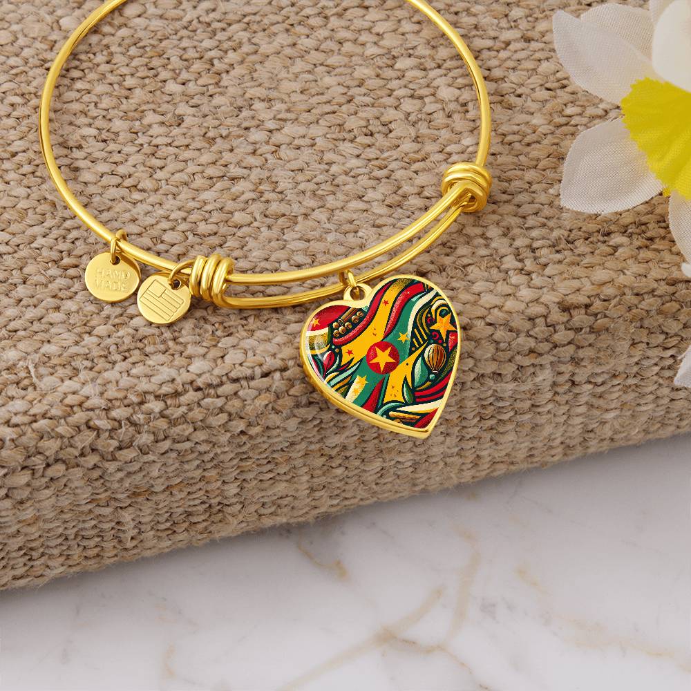 Grenada Spice Customizable Heart Bangle