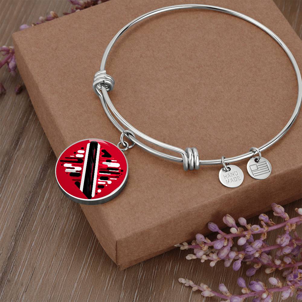 Trini And Proud Customizable Circle Bangle