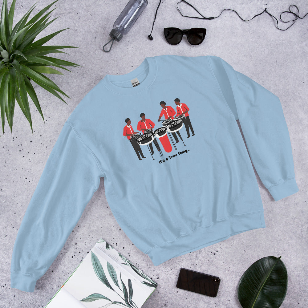 4 Men Playing Pan Sweatshirt