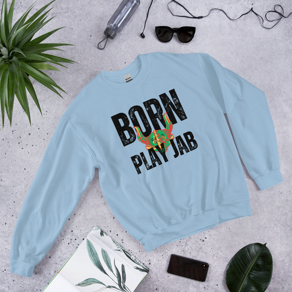 Born To Play Jab Helmet Light Sweatshirt