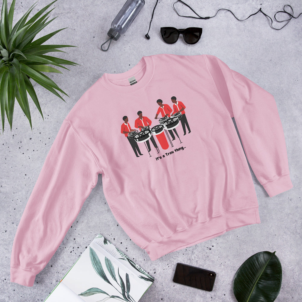 4 Men Playing Pan Sweatshirt