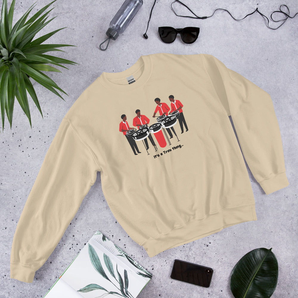 4 Men Playing Pan Sweatshirt