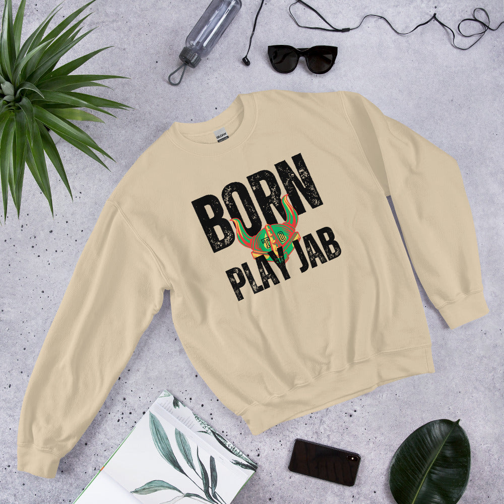 Born To Play Jab Helmet Light Sweatshirt