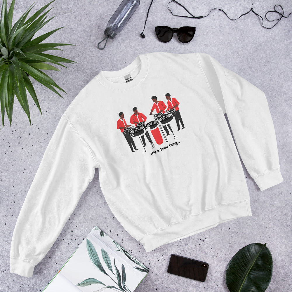 4 Men Playing Pan Sweatshirt