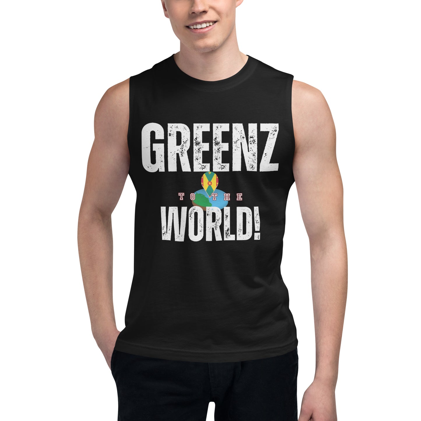 Greenz To The World Muscle Shirt