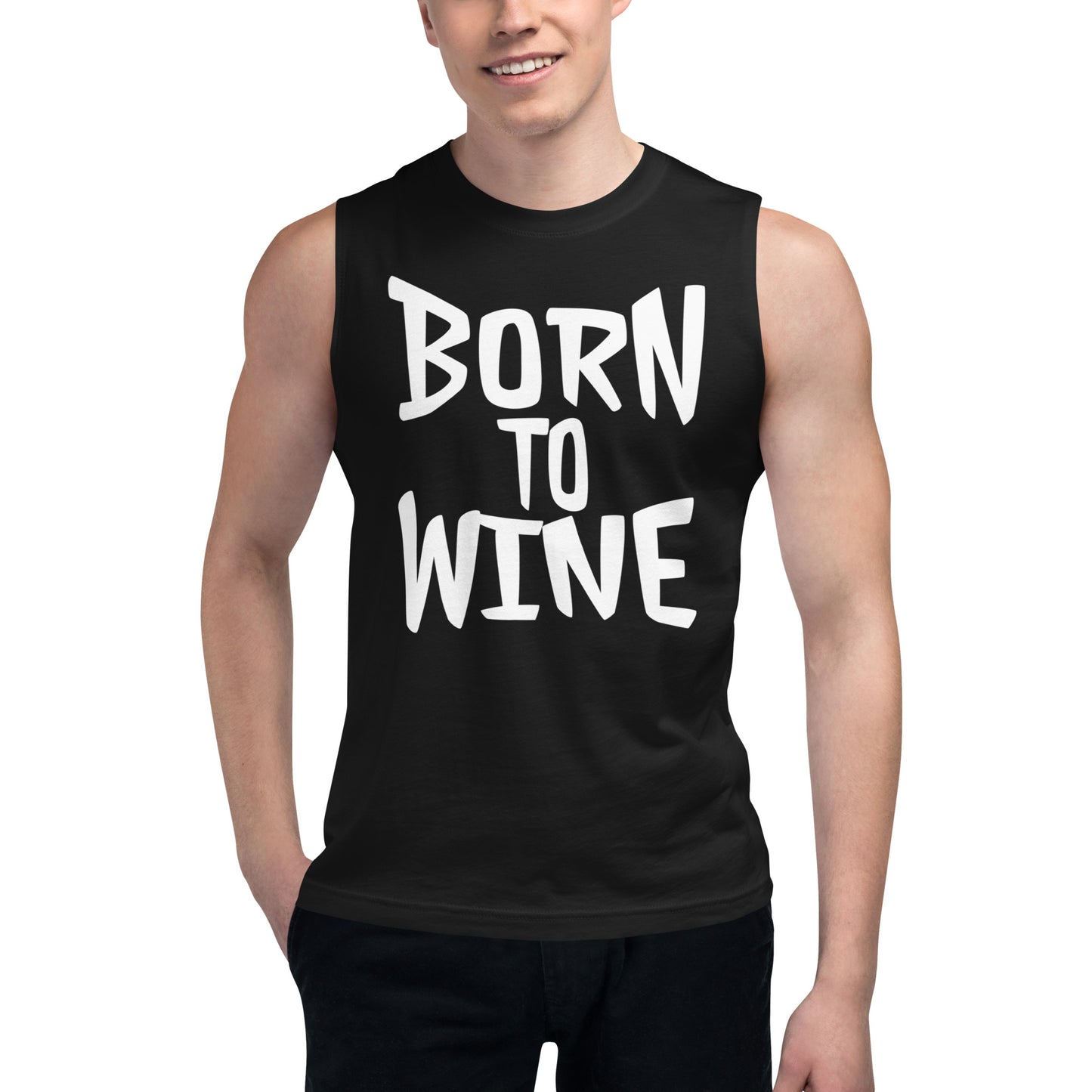 Born To Wine Muscle Shirt