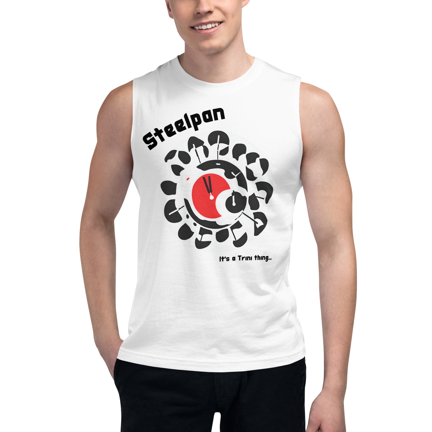 Trinidad Abstract Steel Pan Muscle Shirt