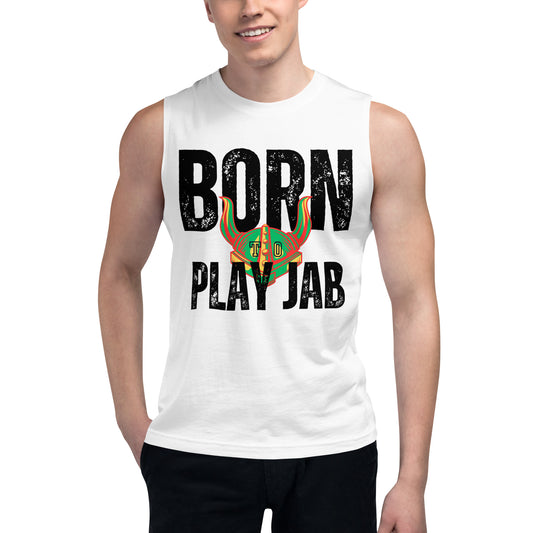 Born To Play Jab Helmet Light Muscle Shirt