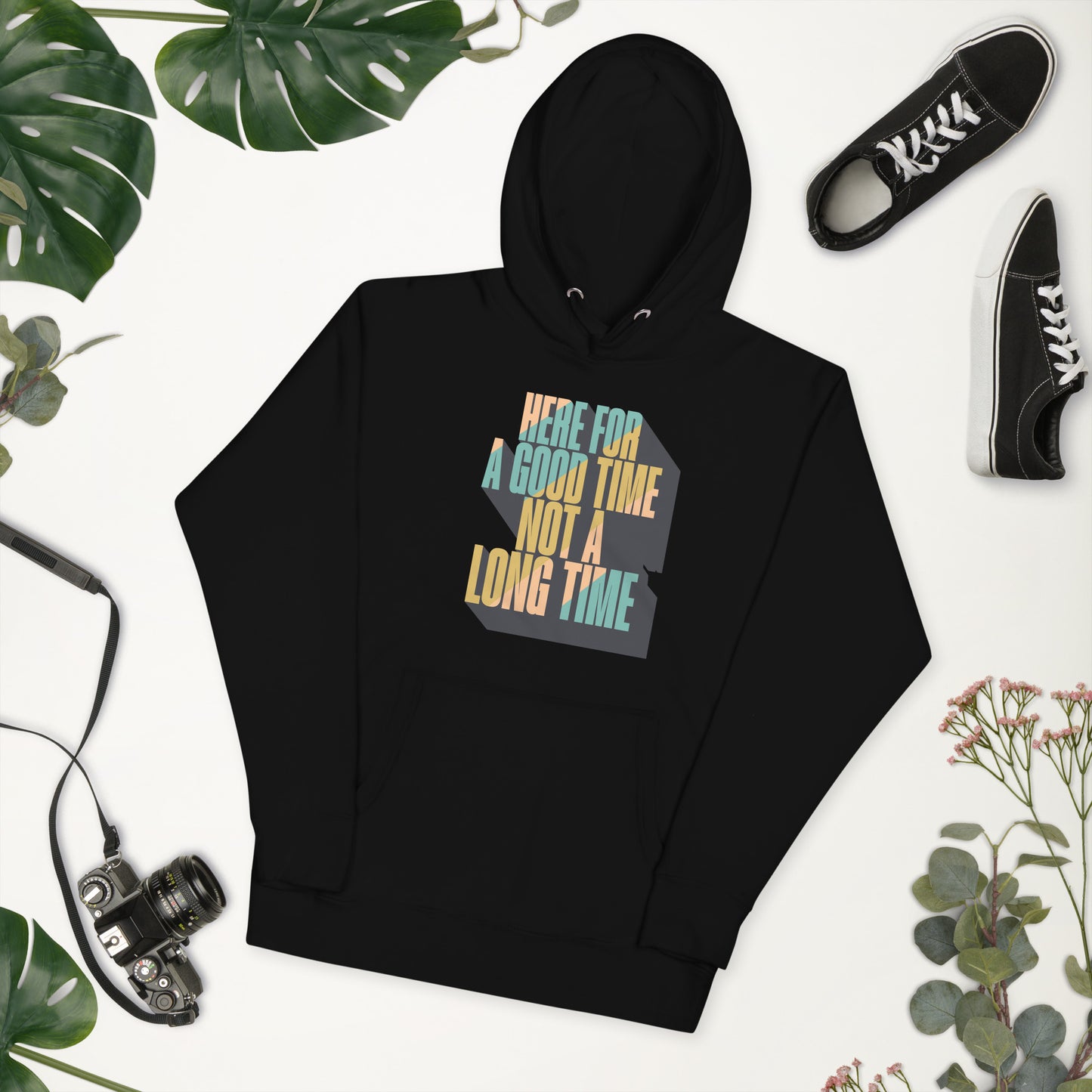 Here For a Good Time Not a Long Time Hoodie