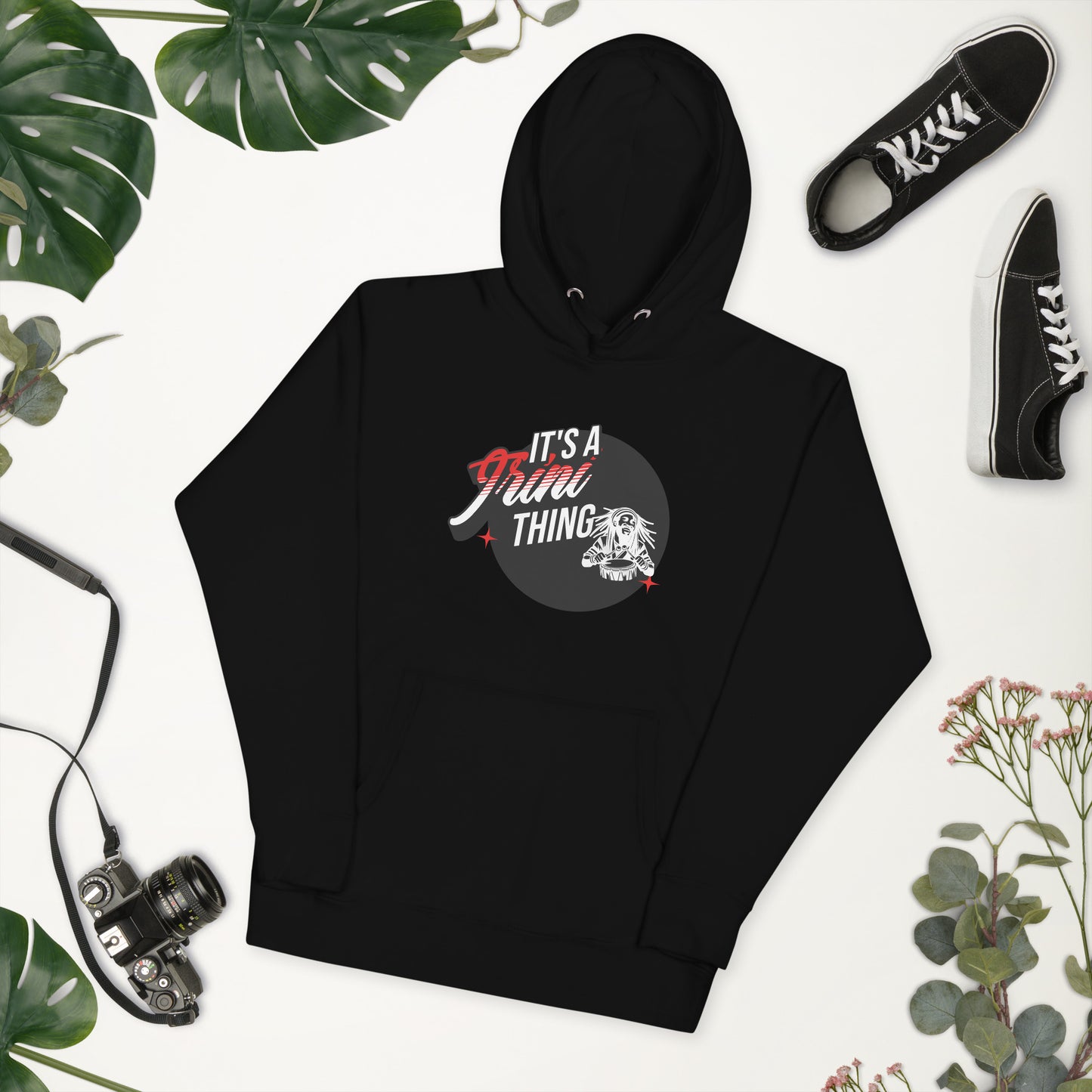 It's A Trini Thing Rasta Man Hoodie