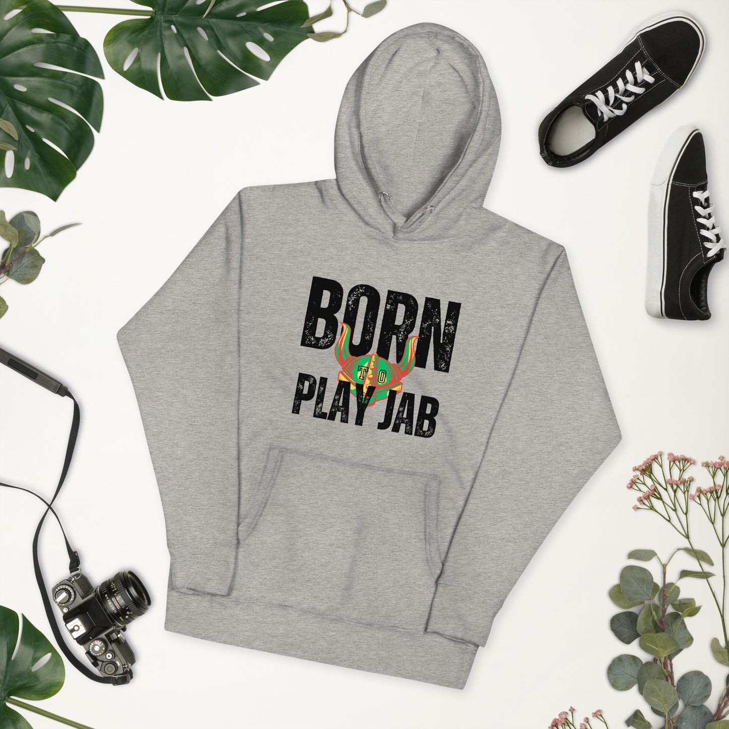 Born To Play Jab Helmet Light Hoodie