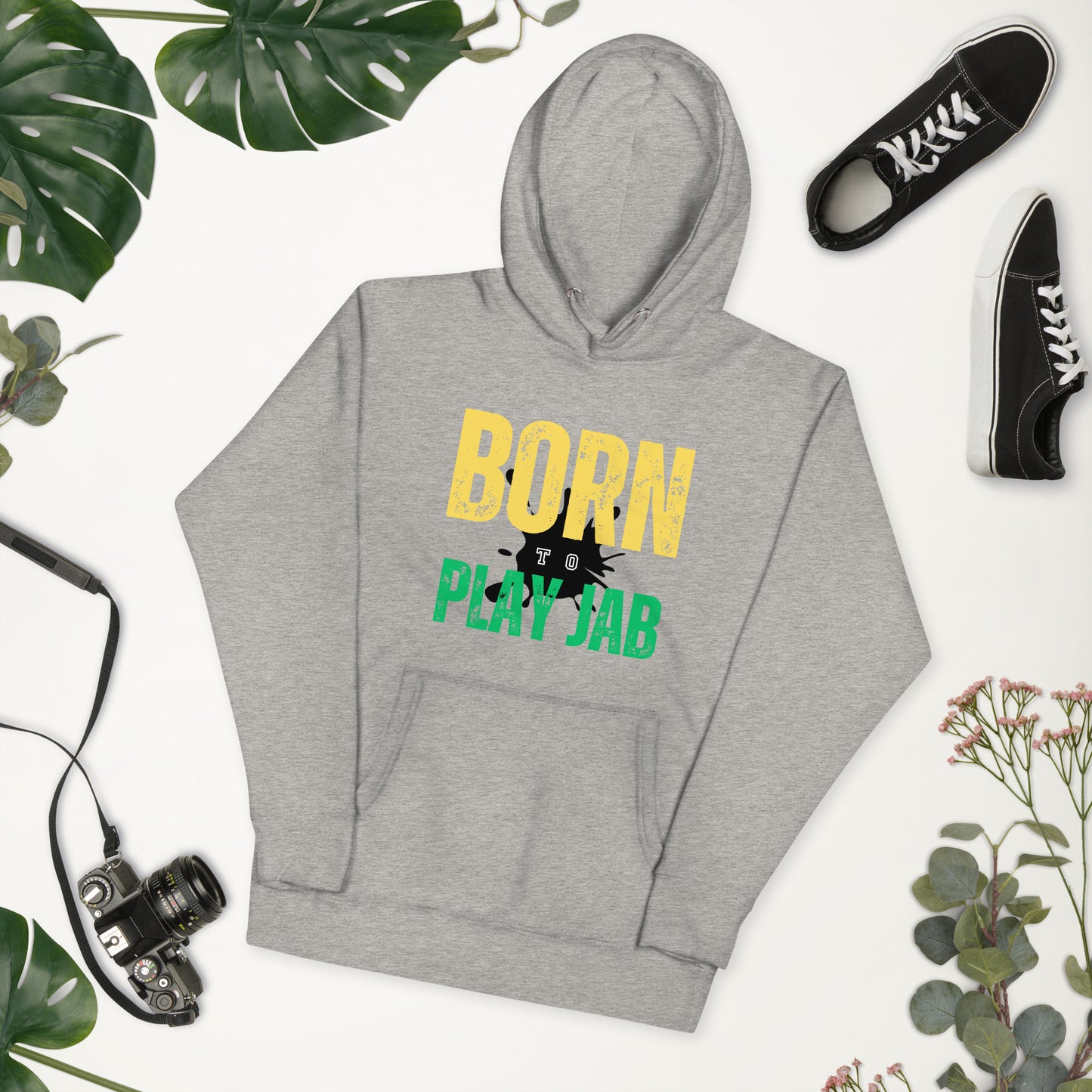 Born To Play Jab Paint Splash Hoodie