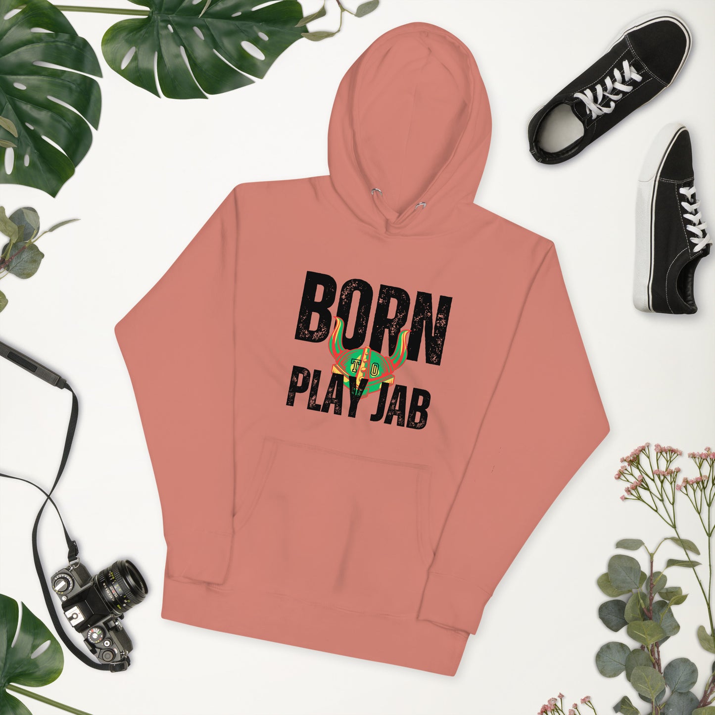 Born To Play Jab Helmet Light Hoodie