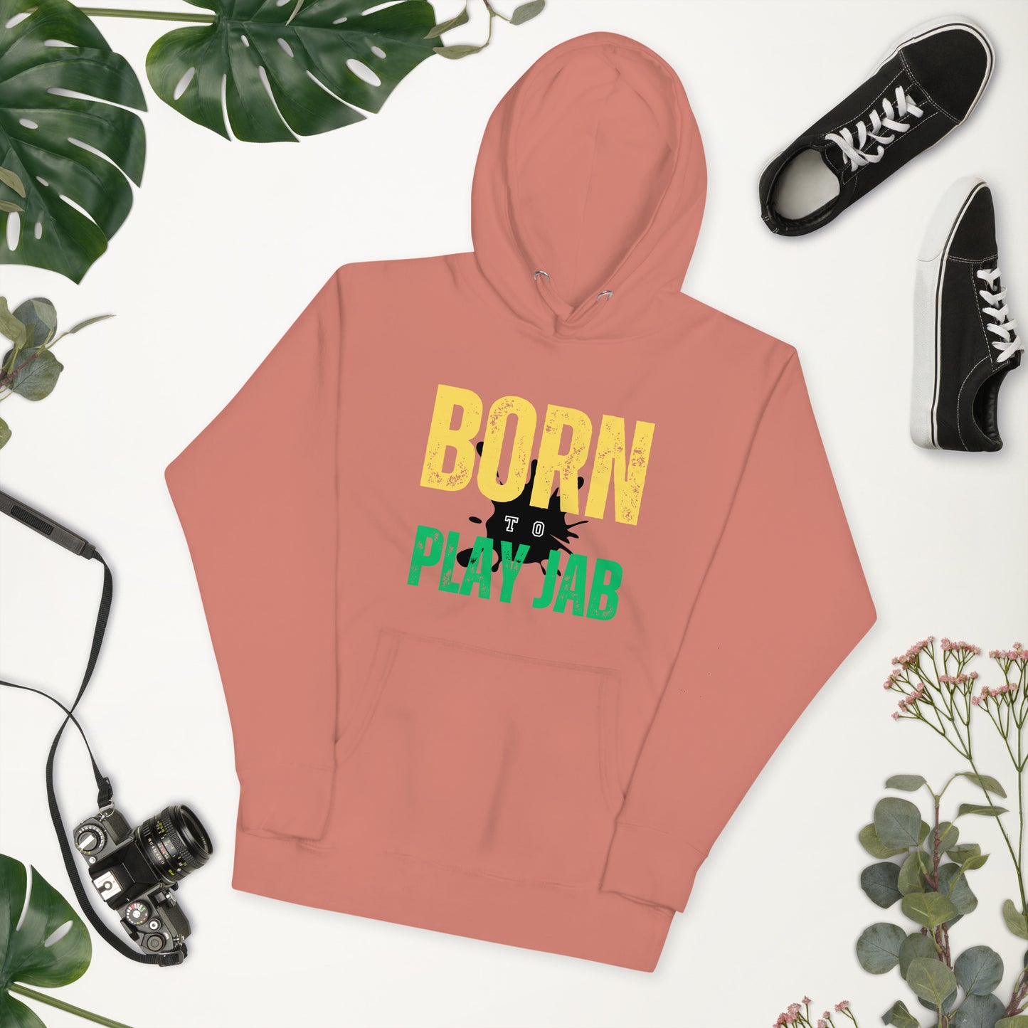 Born To Play Jab Paint Splash Hoodie