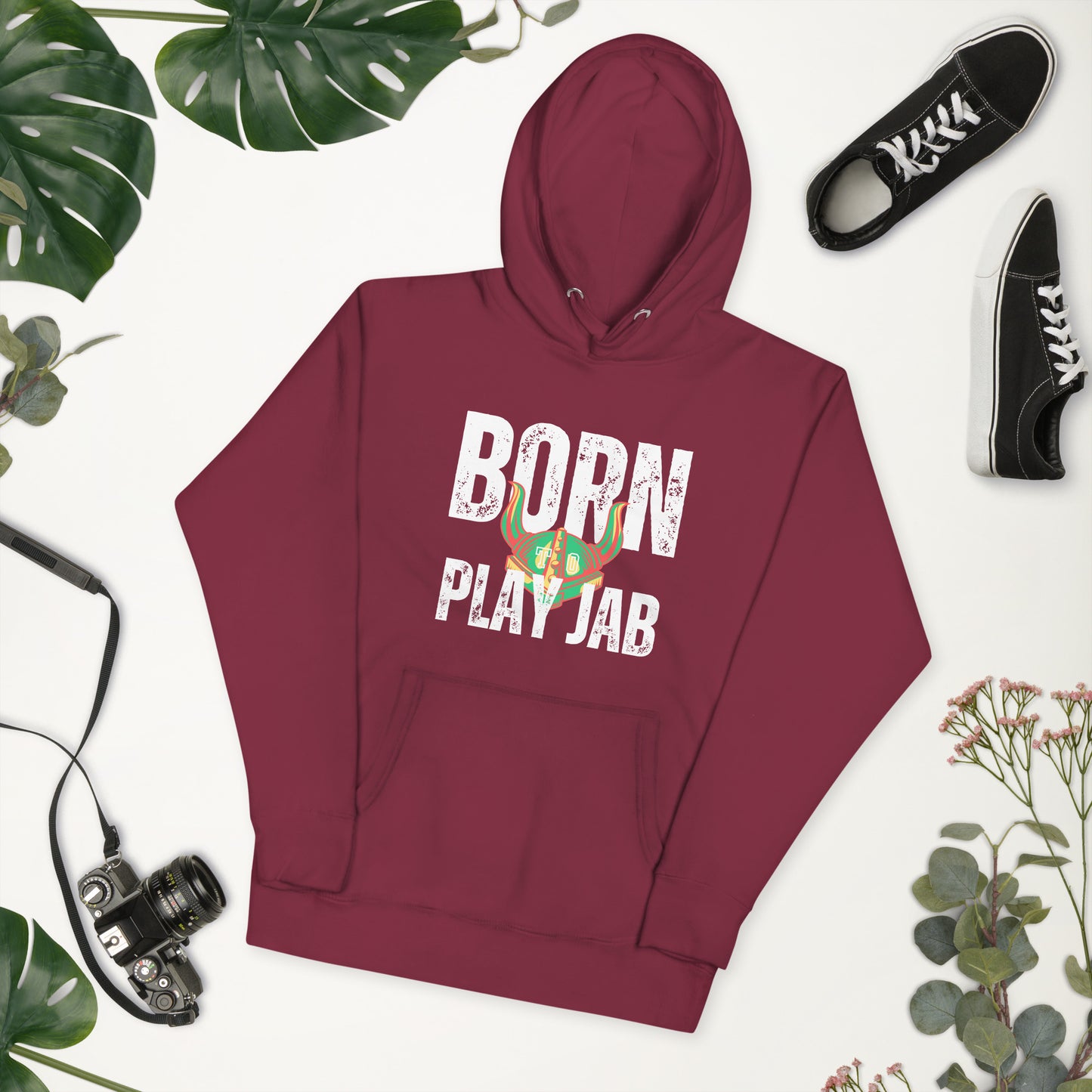 Born To Play Jab Helmet Hoodie