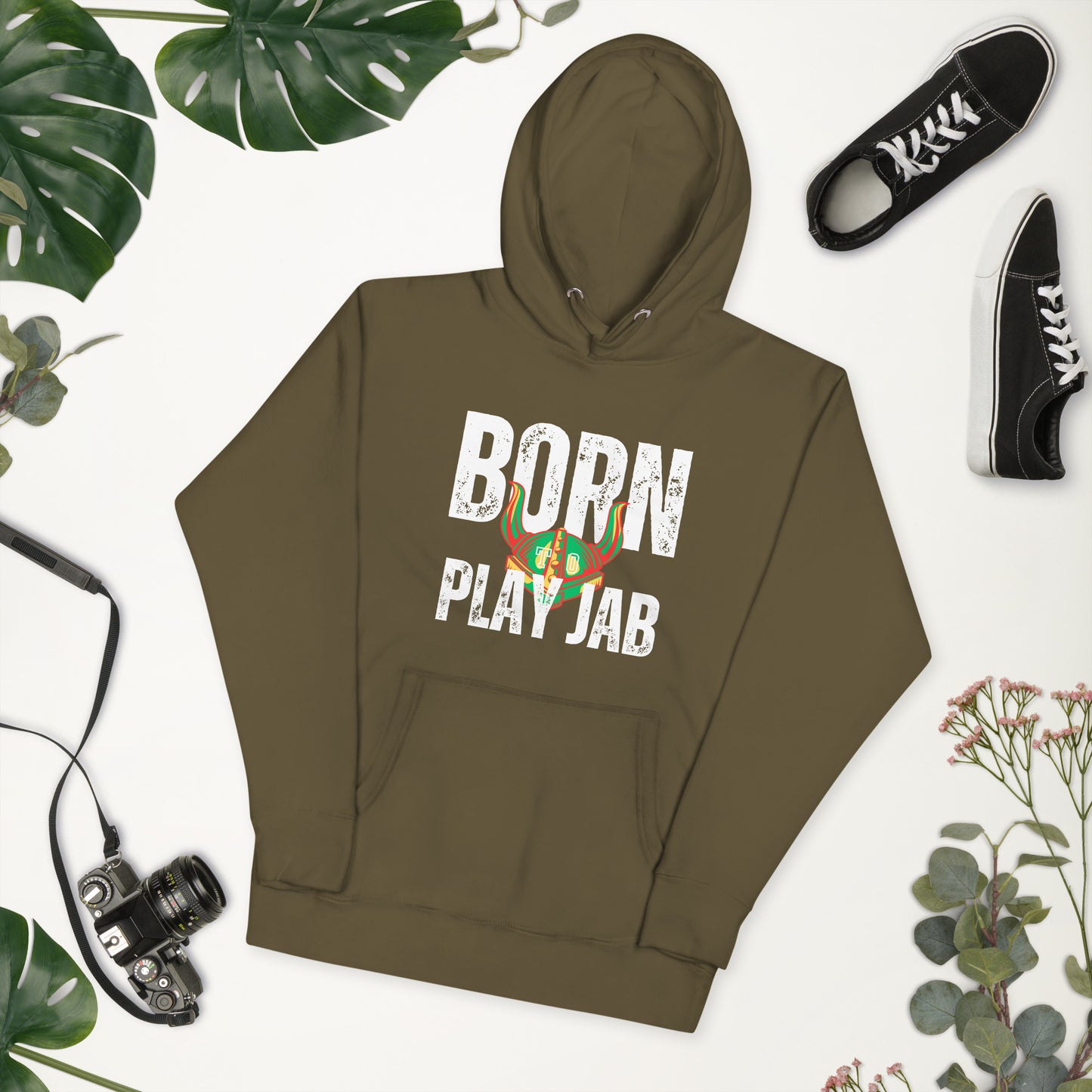 Born To Play Jab Helmet Hoodie