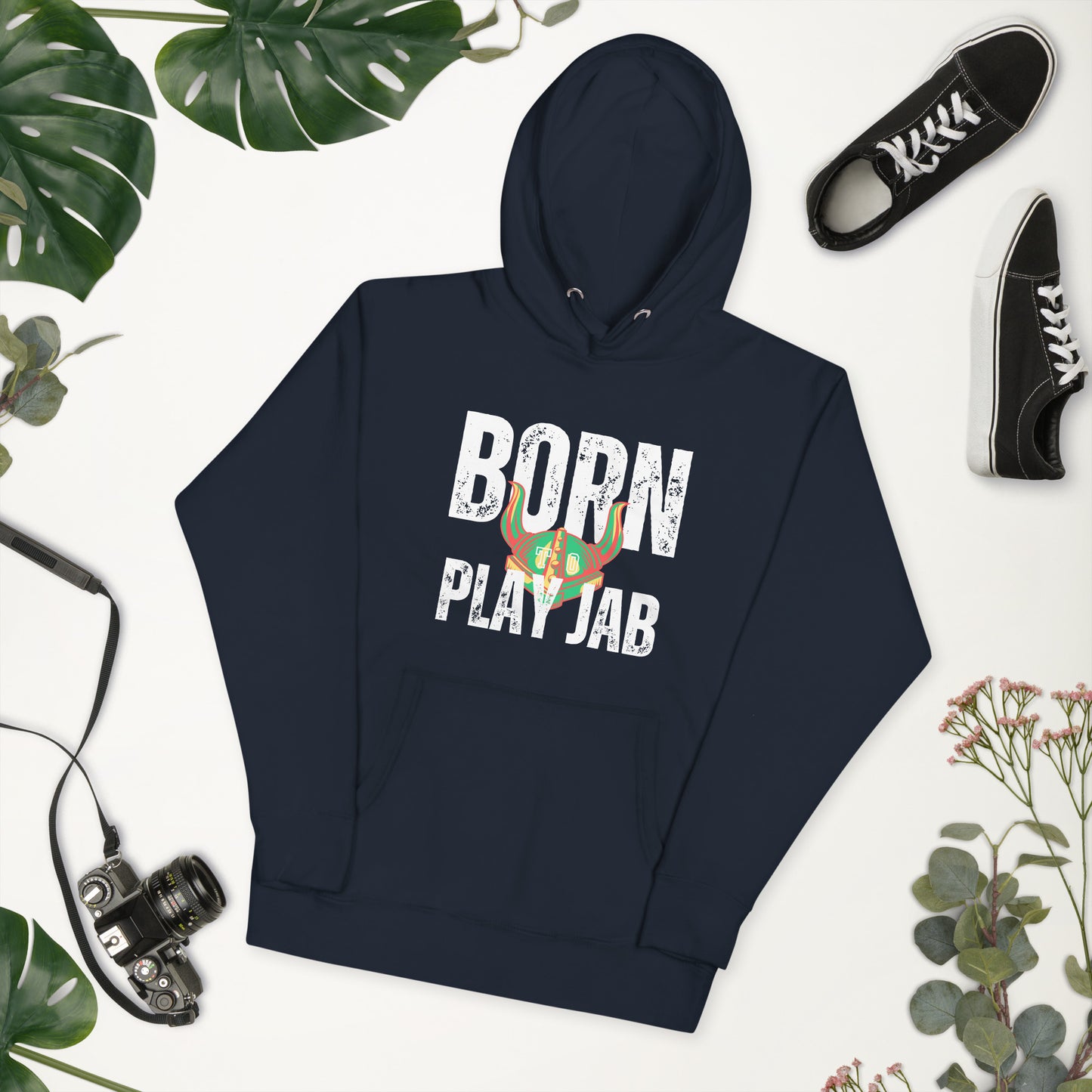 Born To Play Jab Helmet Hoodie