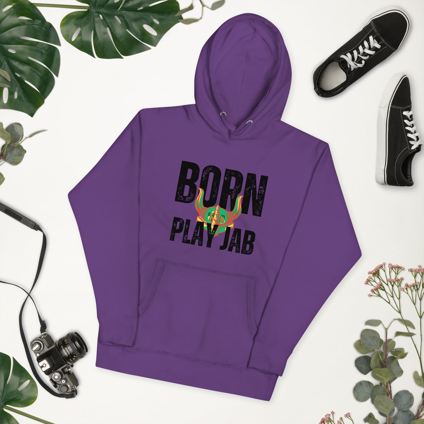 Born To Play Jab Helmet Light Hoodie