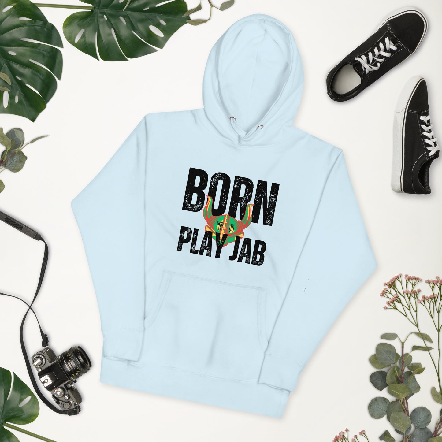 Born To Play Jab Helmet Light Hoodie