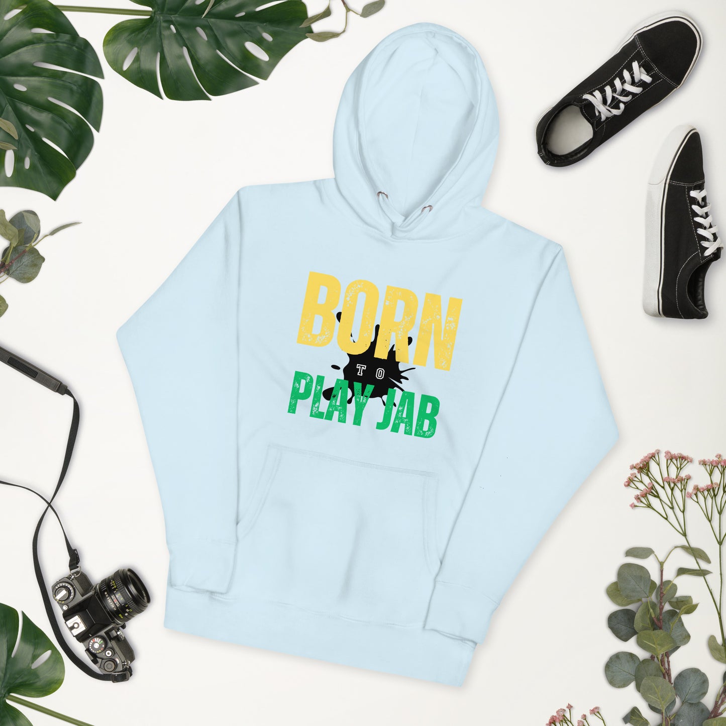 Born To Play Jab Paint Splash Hoodie