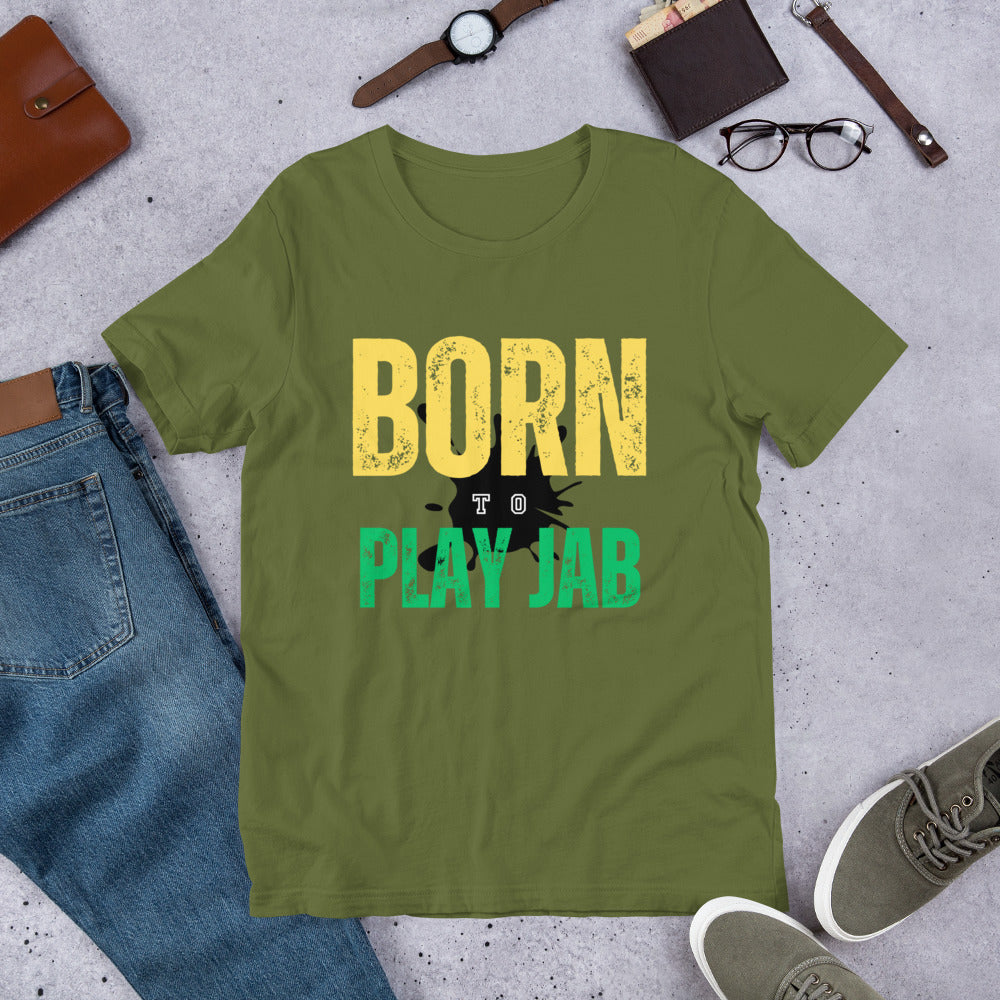 Born To Play Jab Paint Splash Unisex T-Shirt