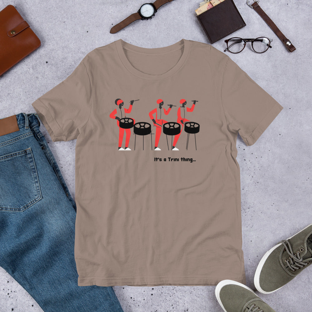 Three Men Playing Steelpan Unisex T-Shirt