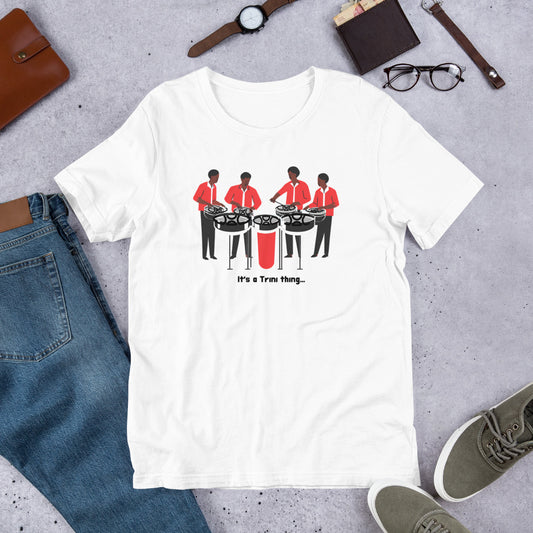 4 Men Playing Pan Unisex T-Shirt