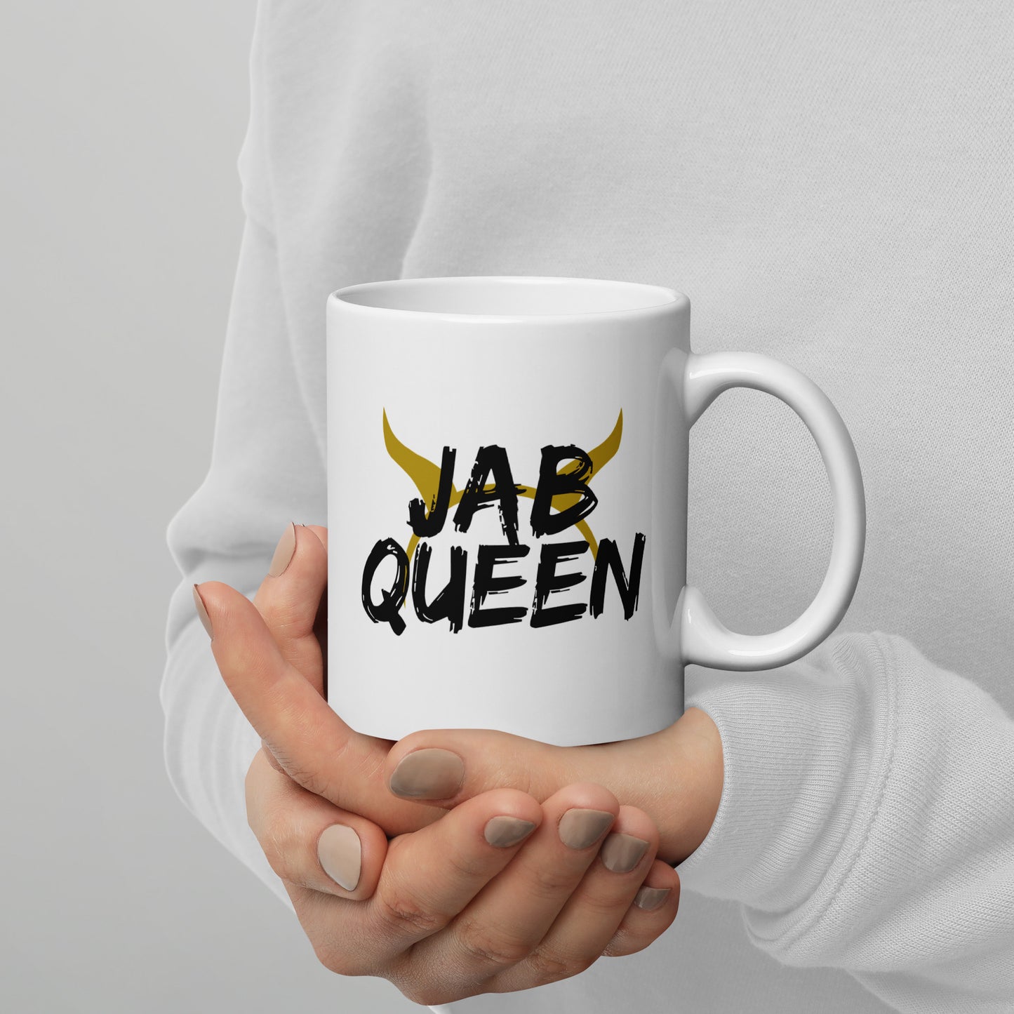 Jab Queen White Glossy Mug