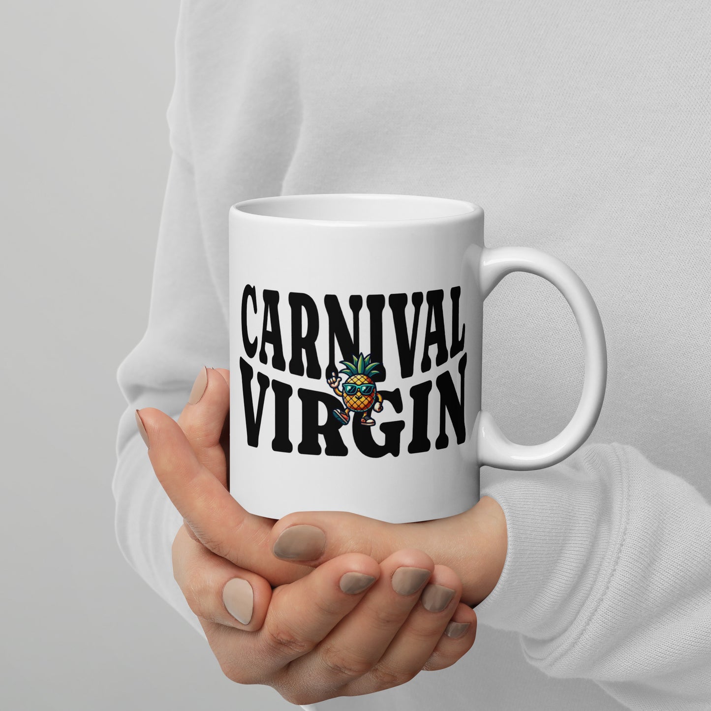 Carnival Virgin White Glossy Mug