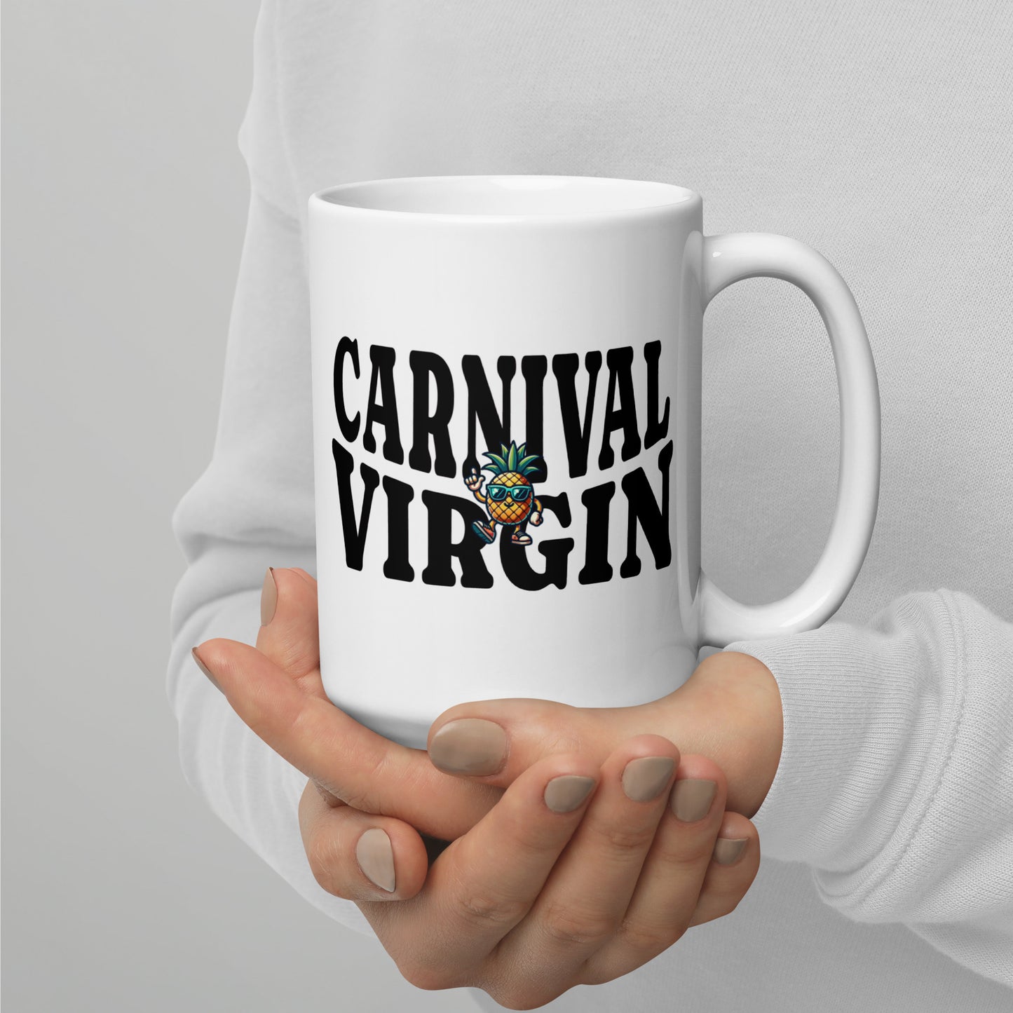 Carnival Virgin White Glossy Mug