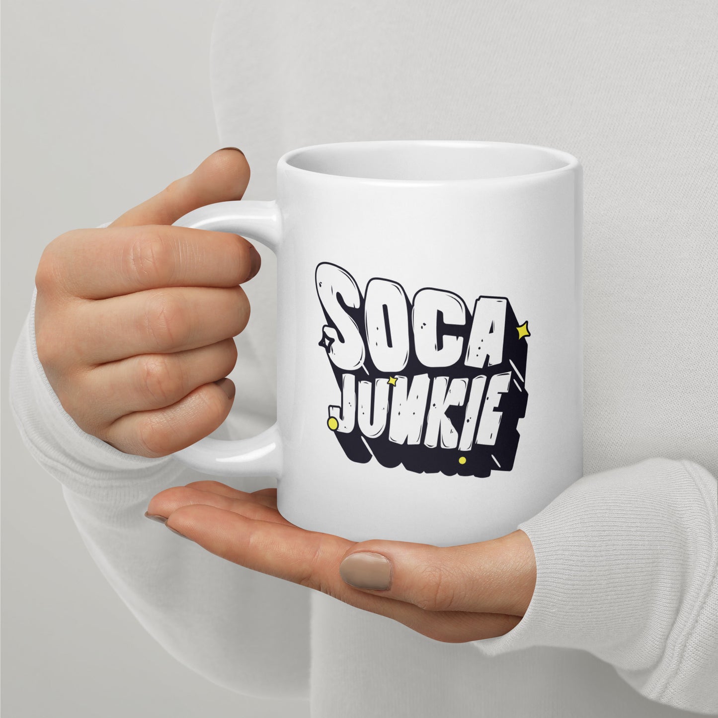 Soca Junkie White Glossy Mug