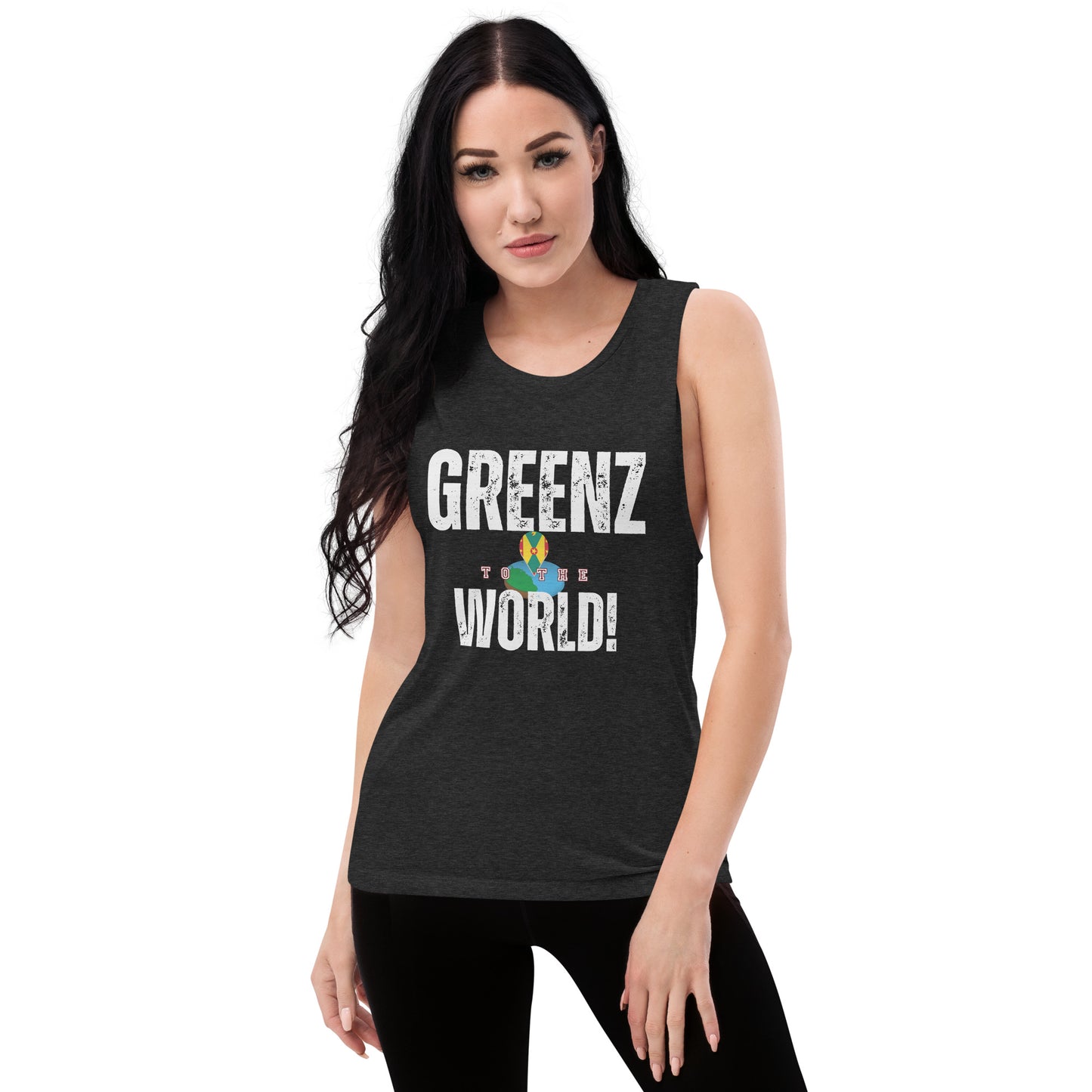 Greenz To The World Women's Muscle Tank